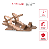 Giày Sandal Nữ Đế Xuồng Cao 5cm Hanatabi Quai Ngang Hậu C Bigisze (35-41) Mã HNSDG5F1261