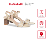 Giày Sandal Nữ Cao Gót 5cm_7cm Hanatabi Quai Ngang Hậu C Đế TA Cao Cấp Bigsize (35-41) Mã HNSDG5F878