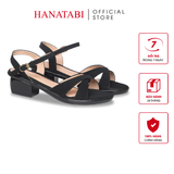 Giày Sandal Nữ Đế PU Siêu Nhẹ Cao 5cm Hanatabi Quai Chéo Hậu C (35-42) Mã HNSDG5F1269