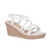 Giày Sandal Nữ Đế Xuồng PU Siêu Nhẹ Cao 7cm Hanatabi Quai Chéo Hậu Thun (35-39) Mã HNSDX7F1240