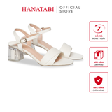 Giày Sandal Nữ Cao Gót Mika 5cm_7cm Hanatabi Quai 1 Xếp Mũi Vuông Đế TA Bigsize (35-41) Mã HNSDG885