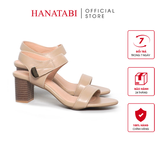 Giày Sandal Nữ Gót Cao 5cm Hanatabi Quai Ngang Hậu Xé Trước Có Khóa Đế TA Chống Trượt Bigsize (35-41) Mã HNSDG5F1176
