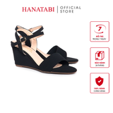 Giày Sandal Nữ Đế Xuồng TA Cao Cấp Cao 7cm Hanatabi Quai Ngang 1 Xếp Hậu C (35-39) Mã HNSDX7F1209