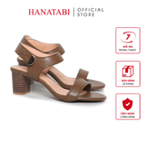 Giày Sandal Nữ Gót Cao 5cm Hanatabi Quai Ngang Hậu Xé Sau Có Khóa Đế TA Chống Trượt Bigsize (35-41) Mã HNSDG5F1177