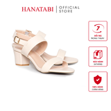 Giày Sandal Nữ Cao Gót 5cm_7cm Hanatabi Quai Ngang Hậu Khóa Sau Đế TA Chống Trơn Trượt Bigsize (35-41) Mã HNSDG7F1203