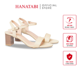 Giày Sandal Nữ Cao Gót 5cm_7cm Hanatabi Quai Ngang Mũi Vuông HậuC Đế TA Bigsize(35-41) Mã HNSDG5F897