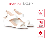 Giày Sandal Nữ Đế Xuồng TA Cao 7cm Hanatabi Quai Ngang Hậu Xé Sau Có Khóa (35-39) Mã HNSDX7F1251
