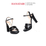 Giày Sandal Nữ Cao Gót 12cm Hanatabi Quai Ngang Hậu C Đế TA Cao Cấp Bigsize (35-39) Mã HNSDG12F1247