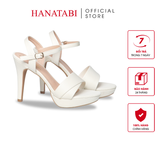 Giày Sandal Nữ Cao Gót 11cm Hanatabi Quai Bảng 1 Xếp Hậu C Đế TA Bigsize (34-41) Mã HNSDG11F933