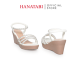 Giày Sandal Nữ Đế PU Siêu Nhẹ Cao 7cm Hanatabi Quai Ngang Hậu Thun (35-39) Mã HNSD7F1183