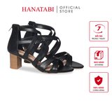 Giày Sandal Nữ Cao Gót 5cm_7cm Hanatabi QuaiĐan Khóa Kéo ĐếTA Cao Cấp Bigsize (35-41) Mã HNSDK7F1034