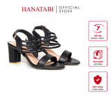 Giày Sandal Nữ Cao Gót 7cm Hanatabi Quai Ngang Hậu Khóa Sau Đế TA Bigsize (35-41) Mã HNSDG7F1236