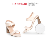 Giày Sandal Nữ Gót Cao 7cm Hanatabi Quai Ngang Hậu Xé Trước Đế TA Chống Trượt Bigsize (35-41) Mã HNSDG7F1181