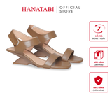 Giày Sandal Nữ Đế Xuồng Siêu Nhẹ 5cm Hanatabi Quai Ngang Hậu Xé Sau Bigsize (35-41) Mã HNSDG5F1196