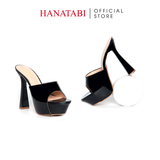 Dép Nữ Cao Gót 13cm Hanatabi Quai Bảng Đế TA Cao Cấp Chống Trơn TRượt Bigsize (34-41) Mã HNDE13F1207