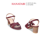 Giày Sandal Nữ Cao Gót 5cm_7cm Hanatabi Quai Chéo Mũi Vuông Hậu C Đế TA Bigsize(35-41) Mã HNSDG5F902