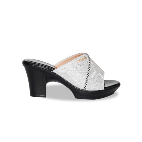 Dép Nữ Đế PU Đen Siêu Nhẹ Cao 7cm Hanatabi Quai Nhũ Đính Đá Bigsize (36-41) Mã HNDE7F1232