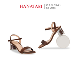 Giày Sandal Nữ Cao Gót Mika 5cm_7cm Hanatabi Quai Ngang Mũi Vuông Đế TA Bigsize (35-41) Mã HNSDG887