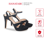 Giày Sandal Nữ Cao Gót 11cm Hanatabi Quai Bảng Chéo Hậu C Đế TA Bigsize (34-41) Mã HNSDG11F892