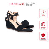 Giày Sandal Nữ Đế Xuồng TA Cao Cấp Cao 7cm Hanatabi Quai Ngang 2 Xếp Hậu C (35-39) Mã HNSDX7F1210