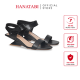 Giày Sandal Nữ Đế Xuồng Siêu Nhẹ 5cm Hanatabi Quai Ngang Hậu Xé Trước Bigsize (35-41) Mã HNSDG5F1197
