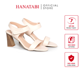 Giày Sandal Nữ Gót Cao 7cm Hanatabi Quai Ngang Hậu Xé Trước Đế TA Chống Trượt Bigsize (35-41) Mã HNSDG7F1181