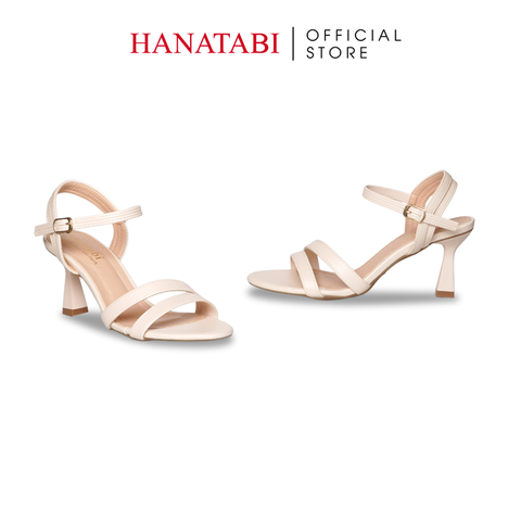 Giày Sandal Nữ Cao Gót Nhọn 7cm Hanatabi Quai Chéo Đế TA Cao Cấp Bigsize (35-41) Mã HNSDG7F1266