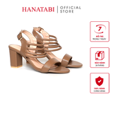 Giày Sandal Nữ Cao Gót 7cm Hanatabi Quai Ngang Hậu Khóa Sau Đế TA Bigsize (35-41) Mã HNSDG7F1236