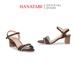 Giày Sandal Nữ Cao Gót 5cm_7cm Hanatabi Quai Ngang Hậu C Đế TA Cao Cấp Bigsize (35-41) Mã HNSDG5F878