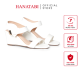 Giày Sandal Nữ Đế Xuồng TA Cao 7cm Hanatabi Quai Ngang Hậu Trước Có Khóa (35-39) Mã HNSDX7F1252