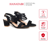 Giày Sandal Nữ Cao Gót 5cm Hanatabi Quai Ngang Hậu Khóa Sau Đế TA Bigsize (35-41) Mã HNSDG5F1234