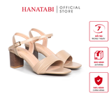 Giày Sandal Nữ Cao Gót 5cm_ 7cm Hanatabi Quai 2 Xếp Mũi Vuông Hậu C Đế TA Bigsize (35-41) Mã HNSDG7F1075
