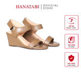 Giày Sandal Nữ Đế Xuồng TA Cao 7cm Hanatabi Quai Ngang Hậu Xé Sau Có Khóa (35-39) Mã HNSDX7F1251