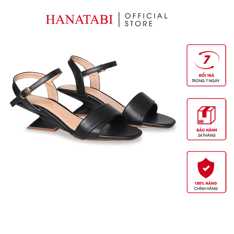 Giày Sandal Nữ Đế Xuồng Cao 5cm Hanatabi Quai Ngang 1 Xếp Hậu C Bigisze (35-41) Mã HNSDG5F1263