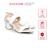 Giày Sandal Nữ Cao Gót 5cm_7cm Hanatabi Quai Ngang Hậu Khóa Sau Đế TA Chống Trơn Trượt Bigsize (35-41) Mã HNSDG7F1203