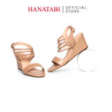 Giày Sandal Nữ Đế Xuồng TA Chống Trượt Cao 7cm Hanatabi Quai Ngang Hậu Thun (35-39) Mã HNSDX7F1239