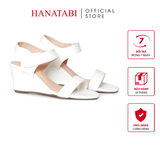 Giày Sandal Nữ Đế Xuồng TA Chống Trơn Cao 7cm Hanatabi Quai Ngang Hậu Xé Trước (35-39)Mã HNSDX7F1245