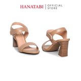 Giày Sandal Nữ Gót Cao 7cm Hanatabi Quai Ngang Hậu Xé Trước Đế TA Chống Trượt Bigsize (35-41) Mã HNSDG7F1181
