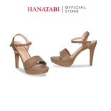 Giày Sandal Nữ Cao Gót 11cm Hanatabi Quai Bảng Ngang 1 Xếp HậuC Đế TA Bigsize (34-41) Mã HNSDG11F813