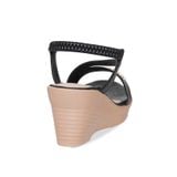 Giày Sandal Nữ Đế Xuồng PU Siêu Nhẹ Cao 7cm Hanatabi Quai Ngang Hậu Thun (35-39) Mã HNSDX7F1242