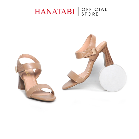 Giày Sandal Nữ Gót Cao 7cm Hanatabi Quai Ngang Hậu Xé Trước Có Khóa Đế TA Chống Trượt Bigsize (35-41) Mã HNSDG7F1179