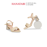 Giày Sandal Nữ Cao Gót Mika 5cm_7cm Hanatabi Quai 1 Xếp Mũi Vuông Đế TA Bigsize (35-41) Mã HNSDG885