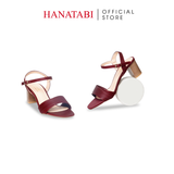 Giày Sandal Nữ Cao Gót 5cm_7cm Hanatabi Quai 2 Xếp Mũi Vuông HậuC Đế TA Bigsize(35-41) Mã HNSDG5F898