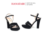 Giày Sandal Nữ Cao Gót 12cm Hanatabi Quai Ngang Hậu C Đế TA Cao Cấp Bigsize (35-39) Mã HNSDG12F1247