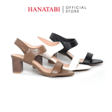 Giày Sandal Nữ Gót Cao 5cm Hanatabi Quai Ngang Hậu Xé Sau Đế TA Bigsize (35-41) Mã HNSDG5F1175