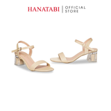 Giày Sandal Nữ Cao Gót Mika 5cm_7cm Hanatabi Quai Ngang Mũi Vuông Đế TA Bigsize (35-41) Mã HNSDG887