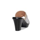 Dép Nữ Đế PU Đen Siêu Nhẹ Cao 7cm Hanatabi Quai Lưới Nhũ Bigsize (36-41) Mã HNDE7F1231