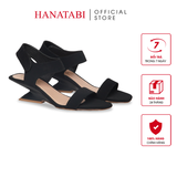 Giày Sandal Nữ Đế Xuồng Siêu Nhẹ 5cm Hanatabi Quai Ngang Hậu Xé Trước Bigsize (35-41) Mã HNSDG5F1197