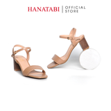 Giày Sandal Nữ Cao Gót 5cm_7cm Hanatabi Quai Ngang Mũi Vuông HậuC ĐếTA Bigsize (35-41)Mã HNSDG5F1033