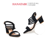 Giày Sandal Nữ Cao Gót 5cm Hanatabi Quai Ngang Hậu Khóa Sau Đế TA Bigsize (35-41) Mã HNSDG5F1234